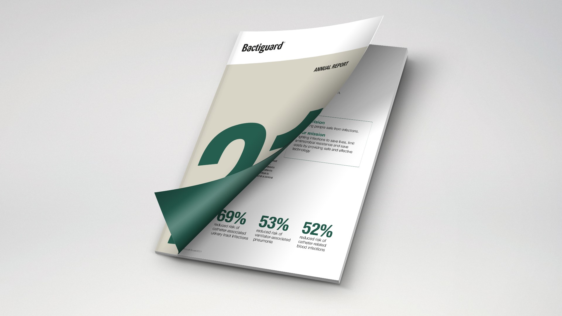 Bactiguard’s Annual Report 2021 <br /> - Accceleration with<br /> the patient in focus